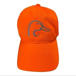 Ducks Unlimited Adjustable Orange Hat with Gray